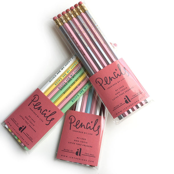 Written Word Pencil Co. 12-Pack Pre-Sharpened Pencils and Box, Alice in  Wonderland Theme